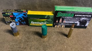 Which has the Most Recoil 3” Magnum Slugs vs 3” Magnum 000 Buckshot vs 300 Win Mag [upl. by Llenod]