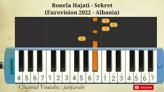 Ronela Hajati  Sekret Eurovision 2022 Albania  pianika melodika [upl. by Jaime477]