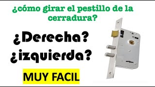 ¿como girar el pestillo de la cerradura puerta cerradura pestillo [upl. by Yetnom435]