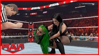 WWE 2K23 RAW SARAYA VS SHOTZI [upl. by Saddler]