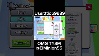 Day 3 of asking for gifts in pet simulator 99 roblox shorts gifting mailbox ps99 fyp viral [upl. by Zabrine]