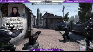 GIRL GETS CAUGHT CHEATING ON STREAM  CS GO  CLARA [upl. by Godber]