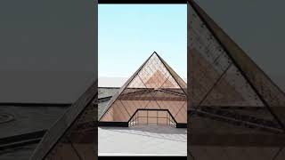 Unveiling The Hidden Mysteries Of The Louvre Pyramid youtubeshorts shorts [upl. by Akinna]