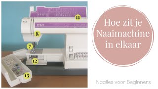 Naailes voor Beginners 4  Hoe zit je NaaiMachine in elkaar [upl. by Ann]