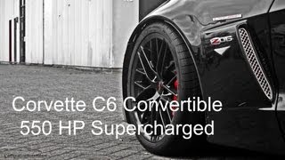 Corvette C6 ConvertibleHardtop 550 HP Supercharged Loud StartUp amp Revv 1080p HD [upl. by Enilecram3]