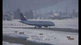 Bern Airport Airbus A319 landing [upl. by Brandon]