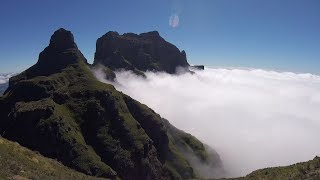 Hiking Cathedral Peak in the Drakensberg [upl. by Neyugn]