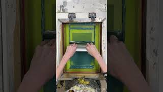 How to Flood a Screen for Screen Printing onto Paper [upl. by Eeltrebor850]