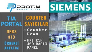 Tia Portal  Counter Down Sayıcılar Ders 13  PLC Programlama eğitimi  HMI Programlama [upl. by Naot916]