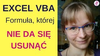 Excel Odzyskiwanie formuły po nadpisaniu jej wartością [upl. by Gilboa]