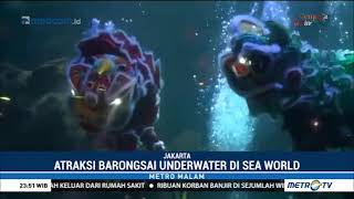 Unik Atraksi Barongsai Dalam Air di Jakarta [upl. by Eelrebmyk]