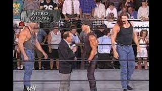 WCW NITRO REVIEW nWo Hollywood Hogan DEBUTS DisneyStudios REVIEWING WEEK 41 of MNWars 071596 [upl. by Dnalkrik]