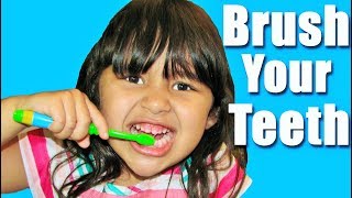 Learn to Brush Your Teeth with Toddler Lilly  Educational Videos [upl. by Assilam]