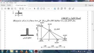 حساب الانظمة المثلثية بإستعمال برنامج MDSolids [upl. by Jolynn]