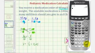 Ex Pediatric Medication Dosage Calculation  Four Steps [upl. by Liris]