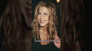 Jennifer Aniston 90s look 90s look beauty jenniferaniston shorts viralshorts trending [upl. by Eekcaj]