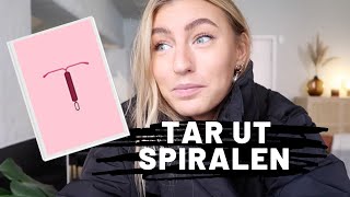 TAR UT SPIRALEN  Min upplevelse av hormonspiral [upl. by Annahsar971]