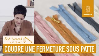 TUTO  Comment coudre une fermeture éclair sous patte   Annie Coton [upl. by Gearard480]