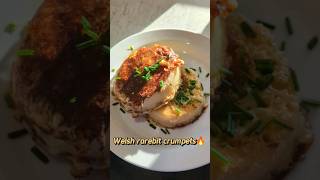 A new way to eat crumpets Welsh rarebit style 🔥 [upl. by Ailsun]