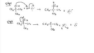 SN1 reaction between 2methyl2propanol and HCl [upl. by Ephrayim665]