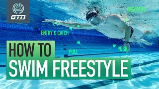 How To Swim Freestyle  Technique For Front Crawl Swimming [upl. by Lucania]