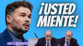 ¡ESTÁ mintiendo  Gabriel Rufián quotRETRATAquot al CORPUPTO de J Fernández Díaz  ¿Lo SABÍA M Rajoy [upl. by Tarrsus51]