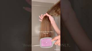 Any CurlyWavy girly here🥲why dry brushing its NOT for everyonehair shorts longhair haircare [upl. by Nnaecarg544]