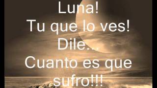 Ana Gabriel  Luna letra [upl. by Nissie591]