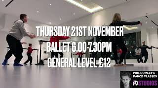 PHILS BALLET CLASS at iD STUDIOS  21st Nov 2024 [upl. by Asle]