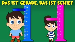 Das ist gerade das ist schief  Lied  Kinderlieder  Kinderlieder zum Mitsingen [upl. by Eide]