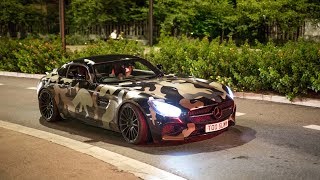 MercedesAMG GT S w Custom Straight Pipes  LOUD Revs Accelerations amp Crackles [upl. by Nalyt]