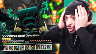 WARDEN ის ქალაქში თითქმის მოვკვდი DAY 550  Minecraft Hardcore 27 [upl. by Ahsaret]