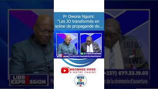 Pr Owona Nguini  quotLes JO transformés en scène dequot [upl. by Kistner]