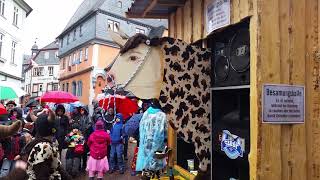 Auszug vom Amorbacher Fastnachtsumzug 2020 Part 2 Carnival parade in Bavarian Odenwald in Germany [upl. by Allcot]