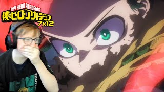 ITS SHOWTIME MY GOAT IS HERE  My Hero Academia Season 7 Episode 12 Reaction [upl. by Patrich]