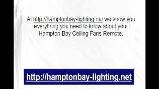 Hampton Bay Ceiling Fans Remote [upl. by Foss]