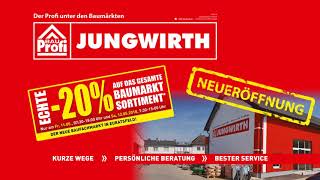 Baumarkt Jungwirth  Neueröffnung [upl. by Arreis]