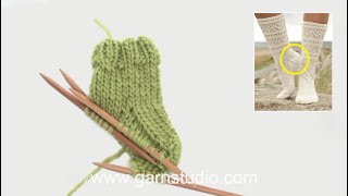 How knit a heel on a sock basic method [upl. by Nogas732]