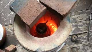 My home made furnace diy aluminium foundry pt2 [upl. by Klemm]