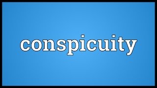 Conspicuity Meaning [upl. by Derwood955]