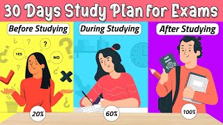 30 DAY PLAN TO STUDY FOR EXAMS RIGHT way to study for exams [upl. by Pals670]