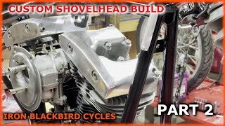 Custom Shovelhead Build Part 2  Crafting the Ultimate Ride [upl. by Dleifniw]