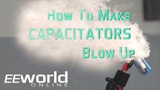 Teardown How to make capacitors blow up [upl. by Lehman]