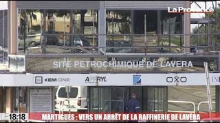 Martigues  vers un arrêt de la raffinerie Petroineos de Lavéra [upl. by Raila]