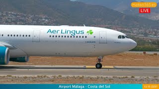 Malaga Airport  Immediate takeoff of Airbus A330 to Dublin [upl. by Euhsoj]