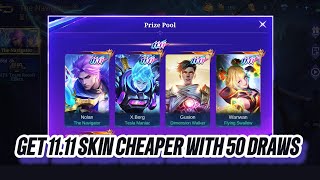 HOW TO GET 1111 SKIN CHEAPER⁉️FIND OUT HERE ✨✨✨ MLBB1111 [upl. by Callista]