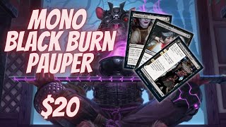 2000 Mono Black Burn Pauper Deck Tech [upl. by Justus]