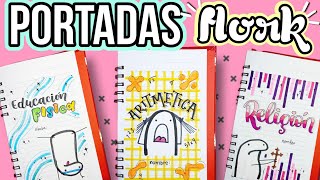 PORTADAS PARA MATERIAS FÁCILES FLORK  REGRESO A CLASES  Marialis ♡ [upl. by Carilla177]