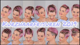 18 Frisuren für kurze Haare  kurze Haare stylen  Salirasa [upl. by Anahc]