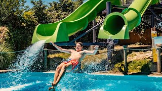 Crazy DROP Water Slides Splashdown at Raging Waters Sacramento [upl. by Neibart]